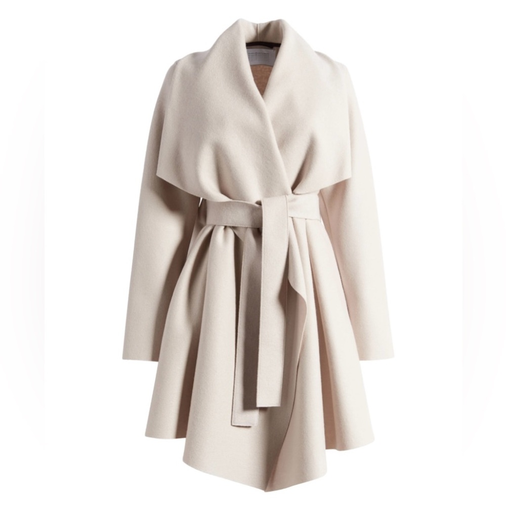 Harris Wharf London - Draped Wool Coat, size 4